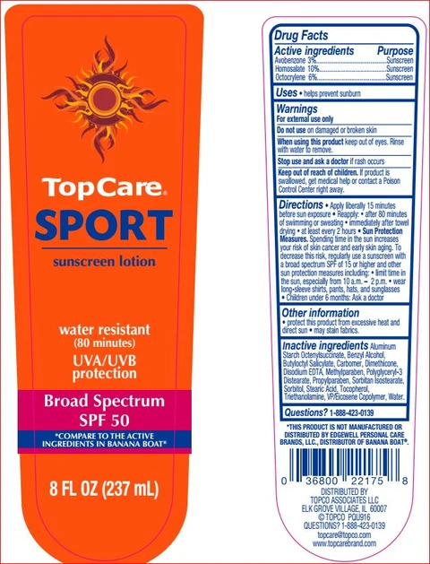 Sport Sunscreen SPF 50TopCare packaging