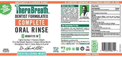 TheraBreath Complete Oral Rinse packaging
