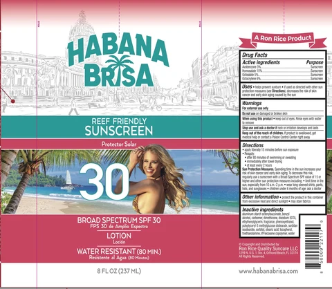 Habana Brisa SPF 30 Sunscreen packaging