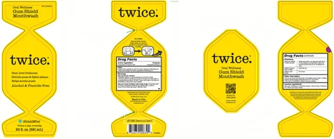 twice. Oral Wellness Gum Shield 포장