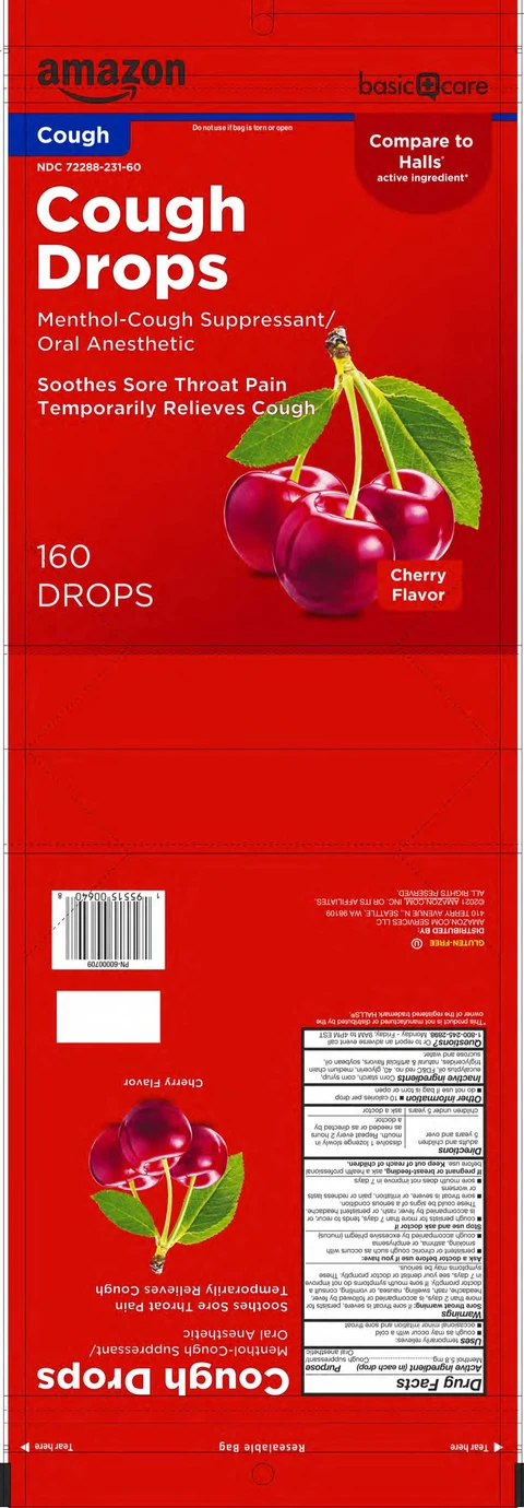 Basic Care Cherry Cough Drops 포장