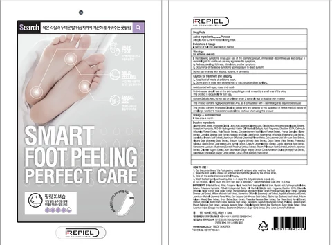 REPIEL SMART FOOT PEELING PERFECT CARE 포장