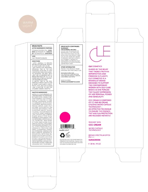 CLE CCC Warm Light packaging